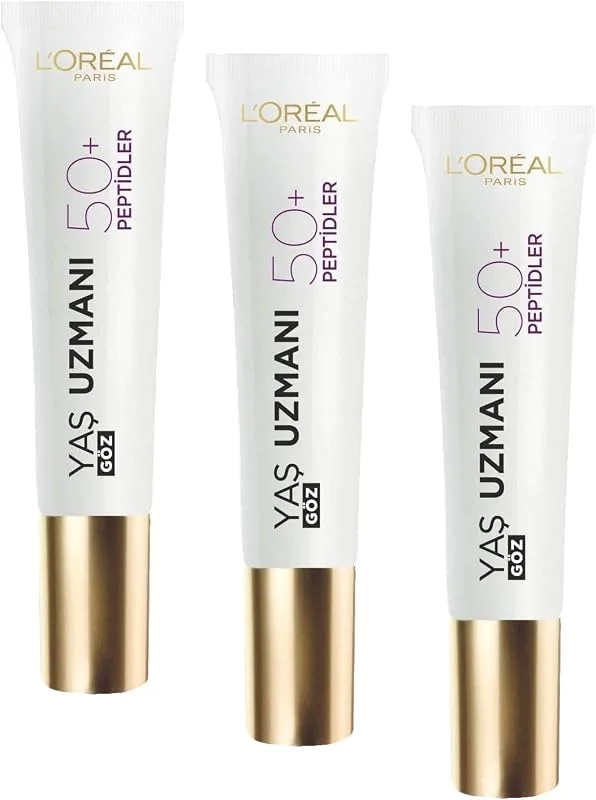 L'Oreal Paris Yaş Uzmanı 50+ Kırışıklık Karşıtı Yenileyici Göz Kremi (3 paketi) — Cilt bakımı