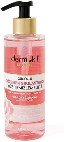 Dermokil Gül Özlü Gözenek Sıkılaştırıcı Yüz Temizleme Jeli 300 ml — Cilt bakımı
