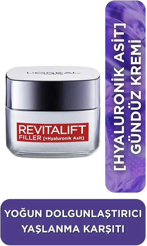 L'Oreal Paris Revitalift Filler Yoğun Dolgunlaştırıcı Yaşlanma Karşıtı Gündüz Kremi — Cilt bakımı