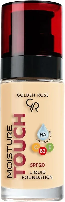 Golden Rose Moisture Touch Foundation No: 103 - Hyaluronik Asitli Nemlendirici Fondöten SPF 20-30 ml — Makyaj