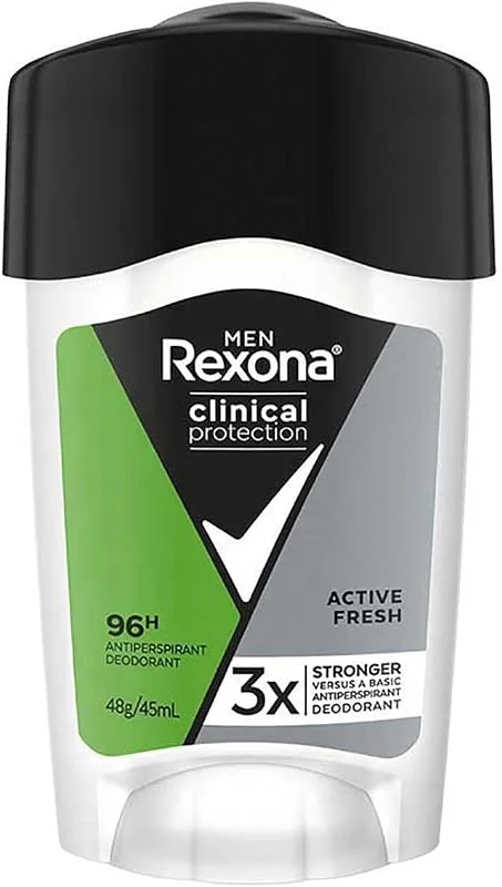 Rexona Clinical Protection Erkek Stick Deodorant Active Fresh Ter Kokusuna Karşı Koruma 45 ML — Makyaj