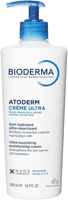 Bioderma Atoderm Cream Ultra Normal ve Kuru Ciltler için Nemlendirici Yüz, Vücut Bakım Kremi 500 ml — Cilt bakımı
