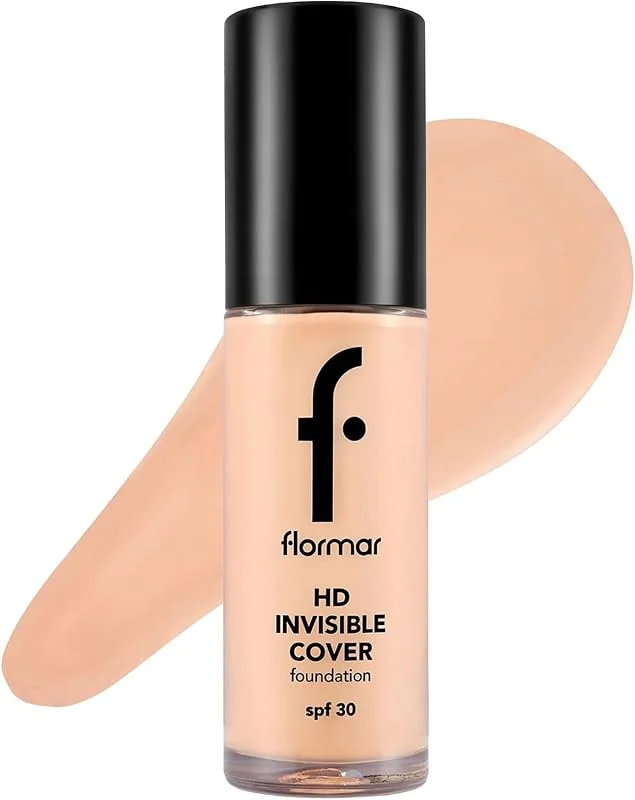 Flormar Invisible Cover HD Hafif Yapılı Yarı Parlak Bitişli SPF30 Fondöten — Makyaj