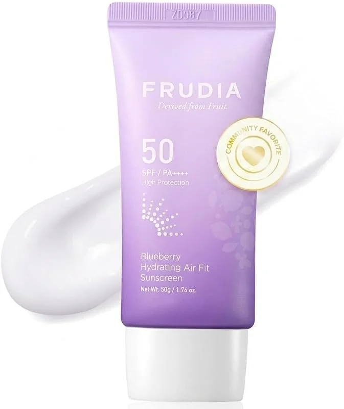 FRUDIA Blueberry Nemlendirici Hafif Yapılı Yüz Güneş Kremi SPF50 PA++++ 50g — Cilt bakımı