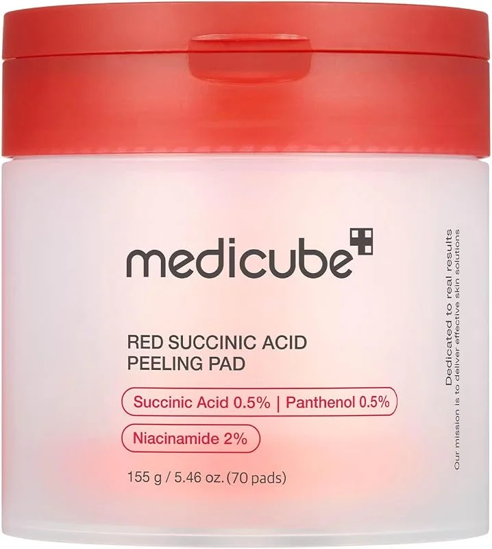 medicube Kırmızı Süksinik Asit Soyma Pedleri 155g — Cilt bakımı