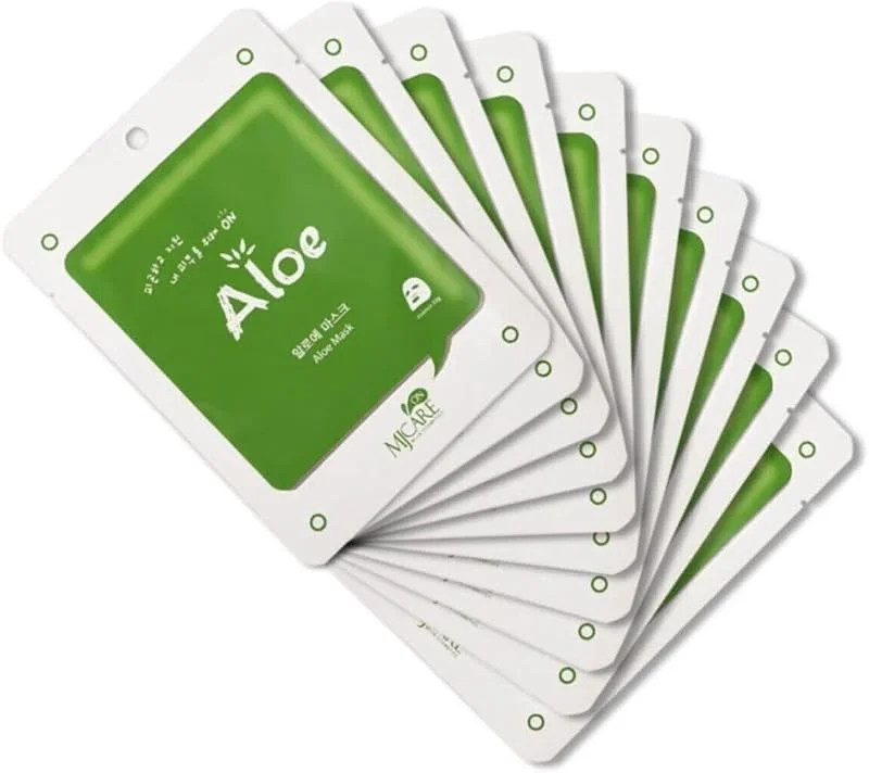 Mjcare On Aloe Mask - Aloe Vera Özlü Yüz Maskesi 10'lu — Cilt bakımı