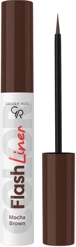 Golden Rose Flash Liner Colored Eyeliner - 108 Mocha Brown - Renkli Likit Eyeliner — Makyaj