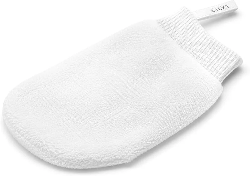 Silva Premium Mikrofiber Yüz Temizleme Kesesi - Peeling ve Ölü Deri Temizleme, Gözenek Temizleyici Yüz ve Cilt Bakım Kesesi — Cilt bakımı