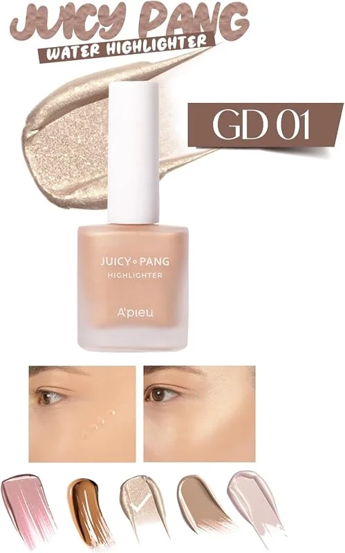 MISSHA Şampanya Tonlu Likit Aydınlatıcı –Parlak Görünüm Sunan Apieu Juicy Pang Highlighter Champaigne(GD01) — Makyaj