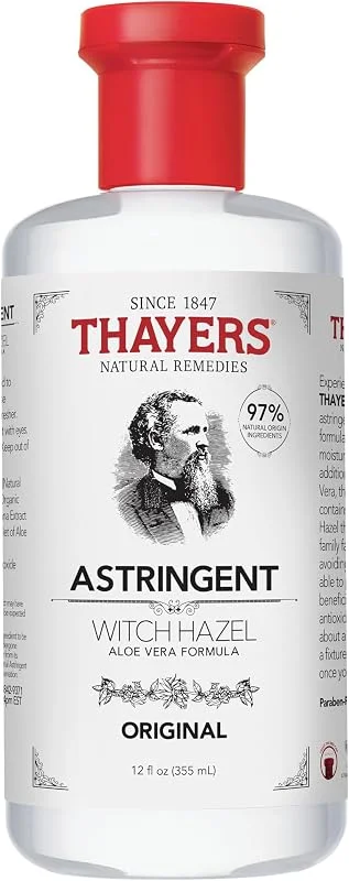THAYERS Aloe Vera ile Orijinal Cadı Hazel Sıkılaştırıcı, 340 ml Şişe — Cilt bakımı