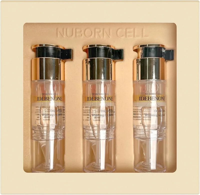 Nuborn Cell Idebenone Double Shot Ampoule Set 3x11 ml, Çift Fazlı Anti-Aging Kore Cilt Serumu — Cilt bakımı
