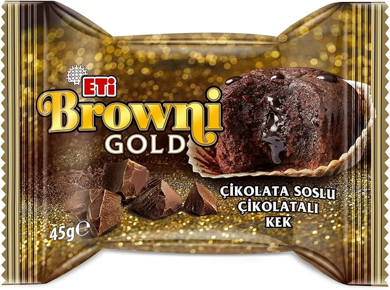 Eti Browni Gold Çikolata Soslu Kek 45 g x 24 Adet — Makyaj