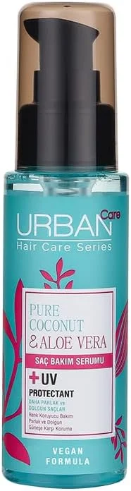 URBAN Care Pure Coconut & Aloe Vera Boyalı Saçlar Özel Renk Koruyucu Saç Bakım Serumu 75ml- Vegan — Saç bakımı