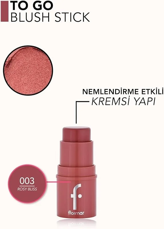 To Go Işıltılı & Doğal Bitişli Yoğunluğu Ayarlanabilir Kremsi Stick Allık — Makyaj