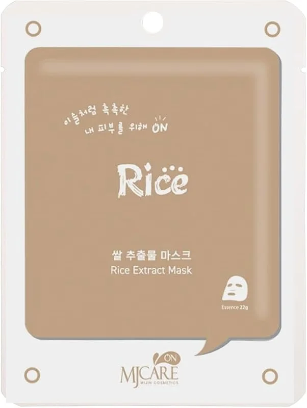 Mjcare On Rice Extract Mask Pirinç Özlü Yüz Maskesi — Cilt bakımı