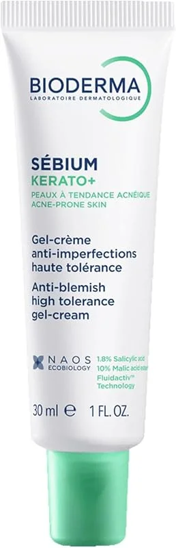 Bioderma Sébium Kerato Sivilce ve Akne Lekesi Karşıtı AHA, BHA, Salisilik Asit İçeren Bakım Kremi 30 ml — Cilt bakımı