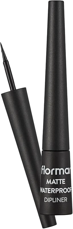 Flormar Suya Dayanıklı Mat Dipliner (SİYAH) - Waterproof Dipliner - 001 Black - 8690604536481 — Makyaj