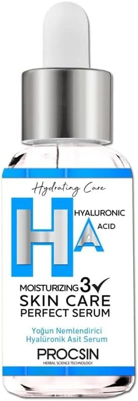 PROCSIN Hyaluronik Asit Serumu, Yoğun Nemlendirici & Cilt Dolgunlaştırıcı, Kırışıklık Karşıtı & Cilt Bariyeri Güçlendirici, 20 ML — Cilt bakımı