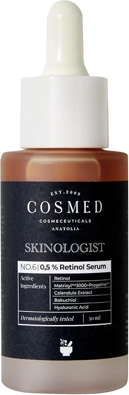 Cosmed%0.5 Retinol ve Peptit İçeren Yenileyici Serum -%0.5 Retinol Serum - 30 ml — Cilt bakımı