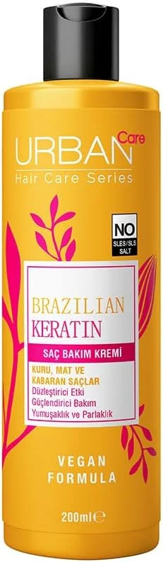 Urban Care Brazilian Keratin Saç Bakım Kremi, 200 ml — Saç bakımı