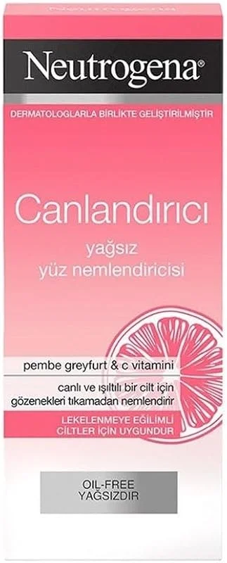 Neutrogena Refreshingly Clear (Pembe Greyfurt ve C Vitamini) Nemlendirici Yüz Kremi (50 ml) — Cilt bakımı