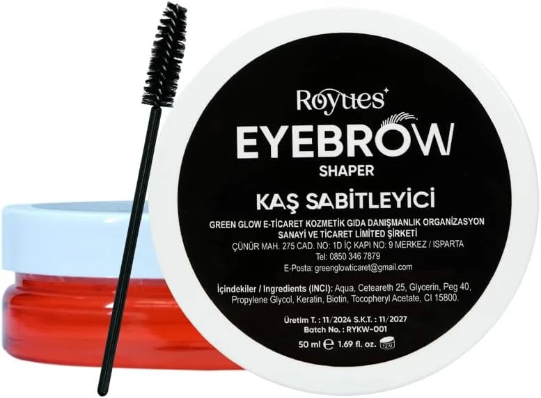Kaş Sabitleyici Wax Jel 50ml - Uzun Süre Kalıcı, Şekillendirici, Şeffaf Formül — Makyaj