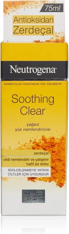 Neutrogena Soothing Clear Zerdeçal Yağsız Yüz Nemlendiricisi 75 Ml — Cilt bakımı