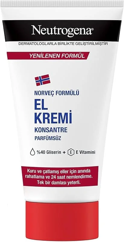 Neutrogena Norveç Formülü Parfümsüz Konsantre El Kremi 75 Ml (Kuru ve Çatlamış Eller için) — Cilt bakımı