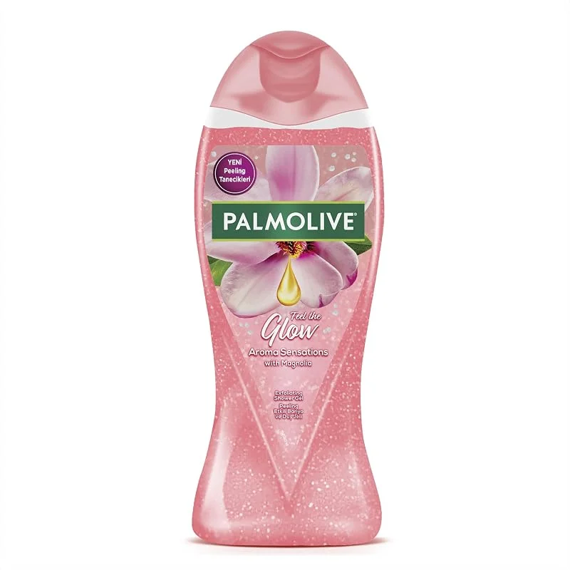 Palmolive Aroma Sensations Feel The Glow Ölü Deniz Tuzu ve Manolya Çiçeği Özü İle Peeling Etkilli Banyo ve Duş Jeli (500 ml) — Cilt bakımı