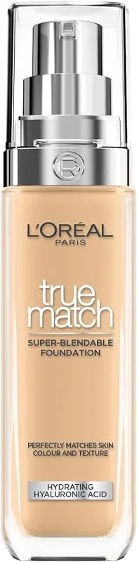 L'Oréal Paris True Match Bakım Yapan Fondöten - 4W Sıcak Alt Ton — Makyaj