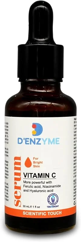 D'ENZYME Vitamin C Brightening Serum-(WITH FERULIC ACID, NIACINAMIDE and HYALURONIC ACID) — Cilt bakımı