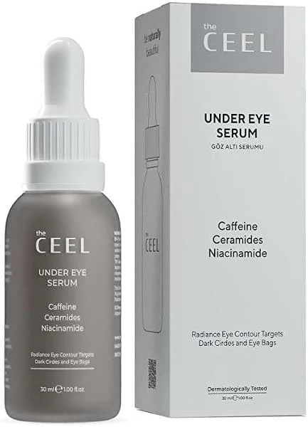 The Ceel Göz Altı Bakım Serumu 30 ml - Kafein, Glutatyon, Niasinamid ve Seramid İçeren Aydınlatıcı ve Nemlendirici Göz Çevresi Bakımı, Daha Dinlenmiş ve Pürüzsüz Görünüm — Cilt bakımı
