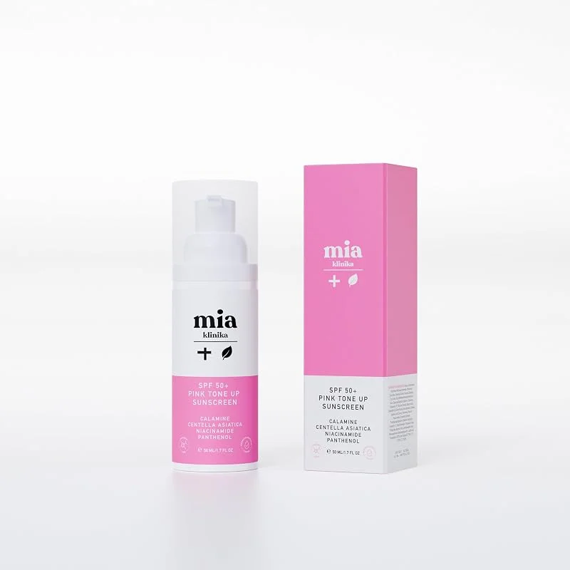 Mia Klinika SPF50+ Pink Tone Up Ton Eşitleyici Pembe Yüz Güneş Kremi — Cilt bakımı