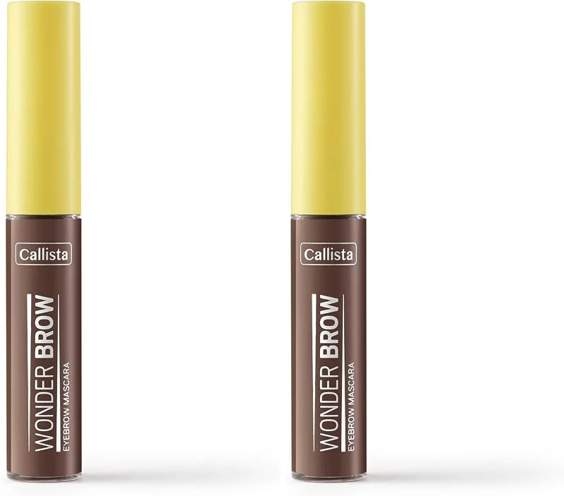Callista Wonder Brow Eyebrow Mascara Kaş Maskarası 02 Brown, Kahverengi (2 paketi) — Makyaj