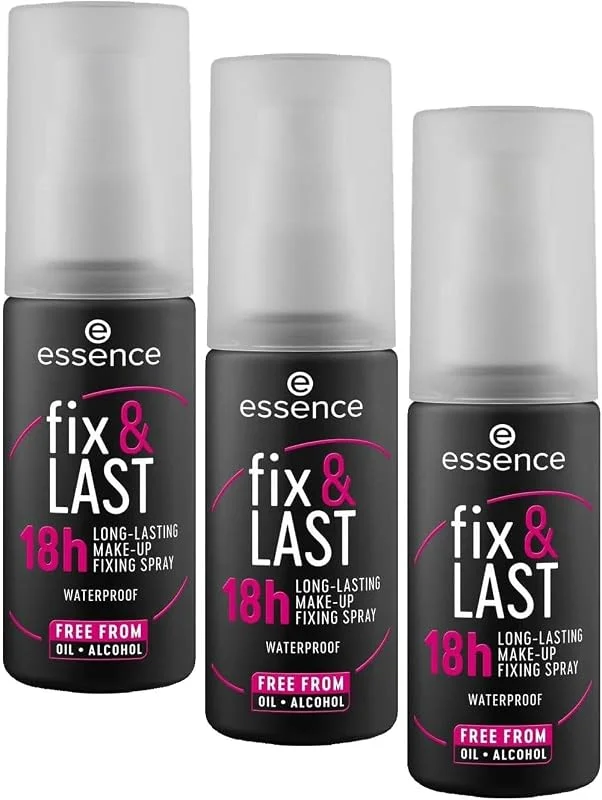 Essence Cosmetics Fix & Last 18h Long-Lasting Make-Up Fixing Spray (3 paketi) — Makyaj