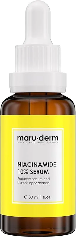 Maruderm Niacinamide%10 + Hyalüronik Asit + Panthenol Cilt Bakım Serumu – Ton Eşitleyici ve Gözenek Görünümü İnceltici Yüz Serumu, 30 ML — Cilt bakımı