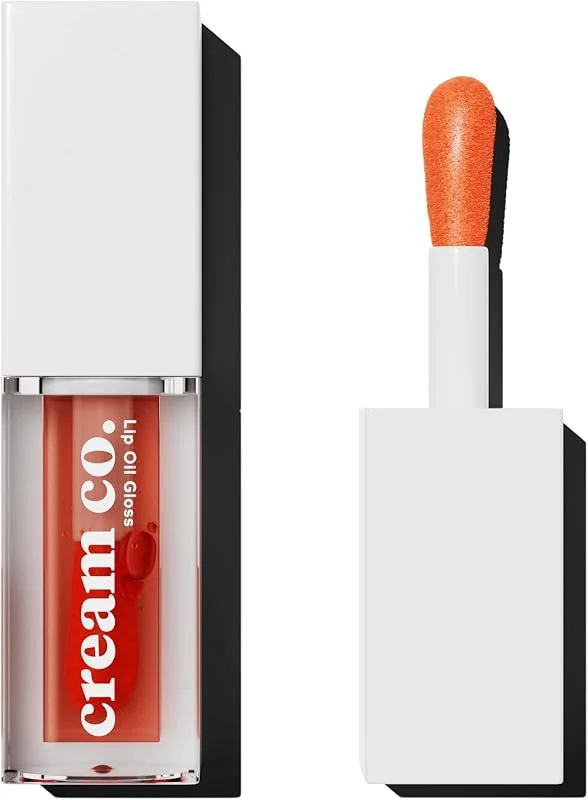 Cream Co. Dudak Parlatıcısı Nemlendirici Besleyici Lip Oil Gloss, Dudak Yağı Çarkıfelek Aromalı, E Vitamini — Makyaj