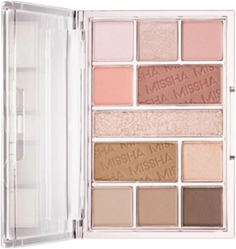 Mat ve Işıltılı Tonlar Barındıran Far Paleti Missha Mood Moment Palette (1 Rosy Rooftop) — Makyaj