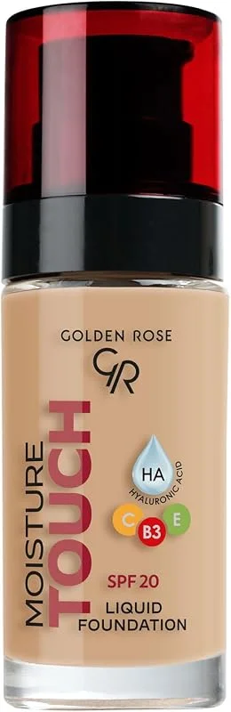 Golden Rose Moisture Touch Foundation No: 114 - Hyaluronik Asitli Nemlendirici Fondöten SPF 20-30 ml — Makyaj