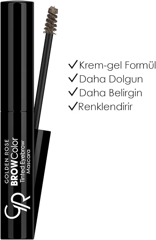 Golden Rose Brow Color Tinted Eyebrow Mascara No: 02 Light Brown - Fiber İçerikli Kaş Maskarası — Makyaj