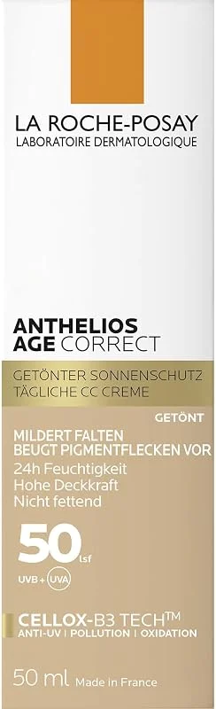 La Roche-Posay Anthelıos Age Correct Tinted Cream Uv Kaynaklı Yaşlanma Karşıtı Renkli Güneş Koruyuculu Krem (50 ml) — Cilt bakımı