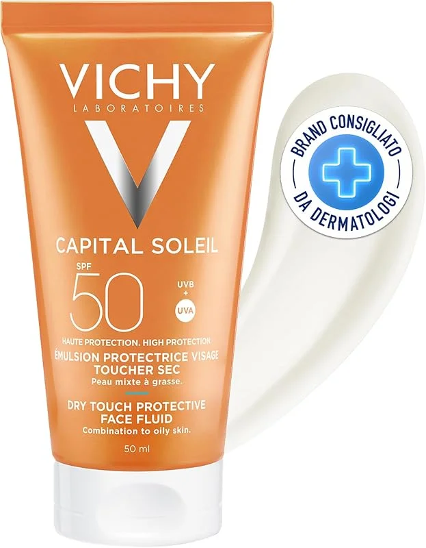 Vichy Capital Soleil Dry Touch Yüksek Korumalı Yüz Emülsiyonu — Cilt bakımı