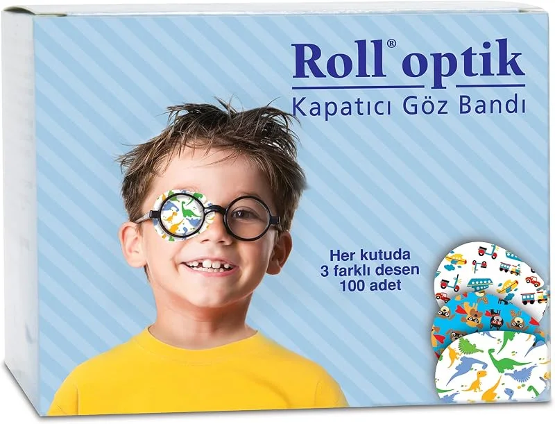 Roll Optik 100'Lü Kapatıcı Göz Bandı, Göz Pedi, Erkek (131009) — Makyaj