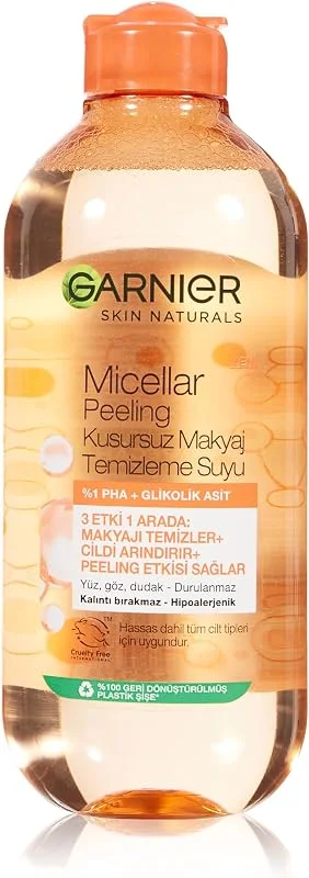 Garnier Micellar Peeling Kusursuz Makyaj Temizleme Suyu (400 ml) — Cilt bakımı