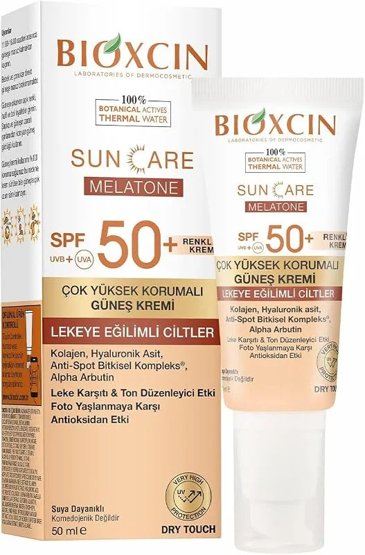 Bioxcin Sun Care Lekeye Eğilimli Ciltler İçin Çok Yüksek Korumalı Renkli Güneş Kremi 50 SPF - Leke Tinted 50 Ml — Cilt bakımı