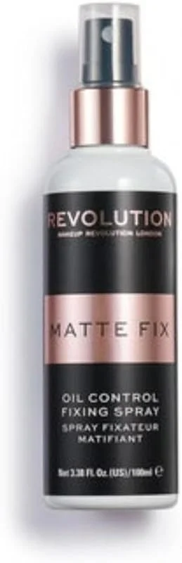 Revolution Professional Oil Control Fixing Sabitleyici Sprey, Mat Görünüm, 100ml — Makyaj