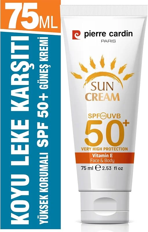 Pierre Cardin SPF 50 Leke Karşıtı Yüksek Koruyucu Yüz Güneş Kremi 75 ML Normal Ve Kuru Ciltler İçin — Cilt bakımı