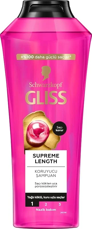 Schwarzkopf Gliss Supreme Length Koruyucu Şampuan 400 Ml — Saç bakımı