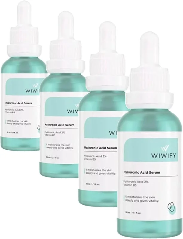 Wiwify Hyaluronik Asit Serum 30 Mililitre (4 paketi) — Cilt bakımı