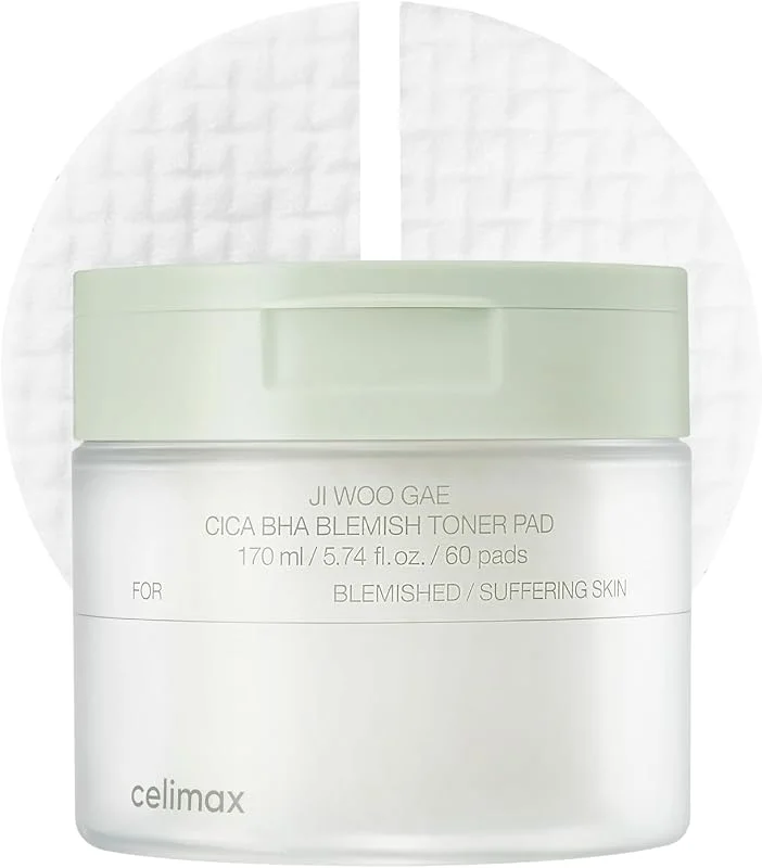 Celimax Ji Woo Gae Cica Lekeli, Yağlı, Karma Ciltlere Özel Toner Ped(1Adet) — Cilt bakımı